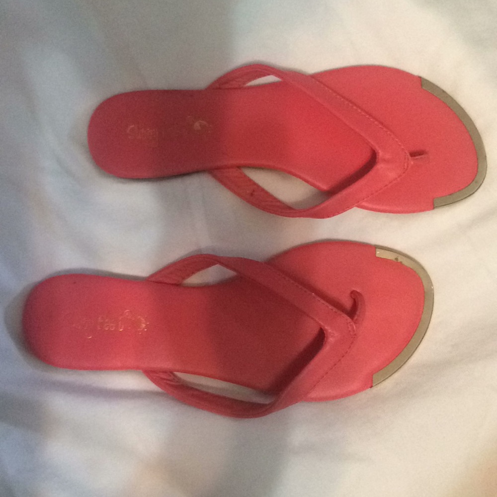 Pink dress flip flop sz 6